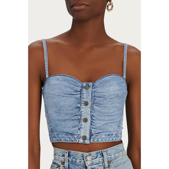 NEW NOAM sylvie bustier in denim